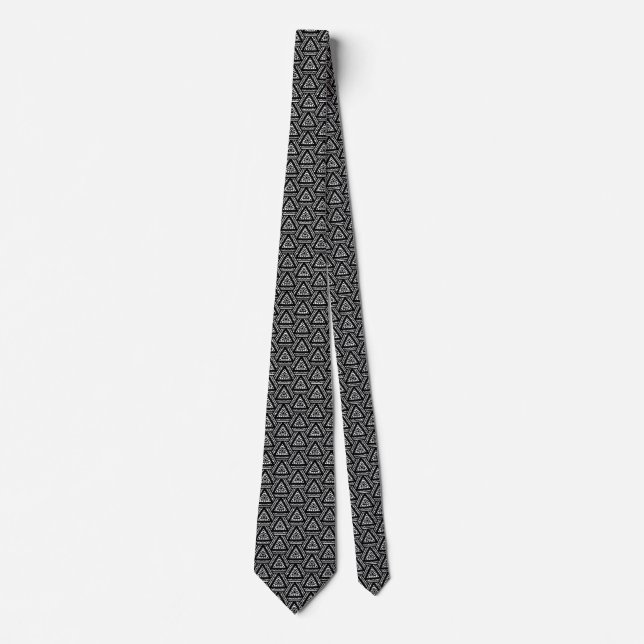 Interwoven Triangles v2 Neck Tie (Front)