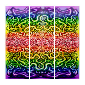 Interwoven Twisted Vines of Life Triptych