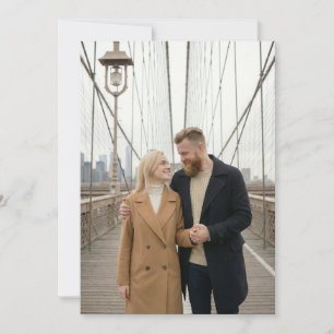 Intimate Beige Urban Photo Invitation