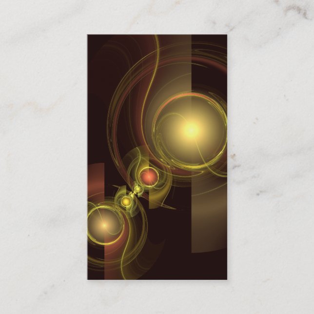 Intimate Connection Abstract Art Business Card (Front)