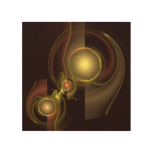 Intimate Connection Golden Energy Abstract Art