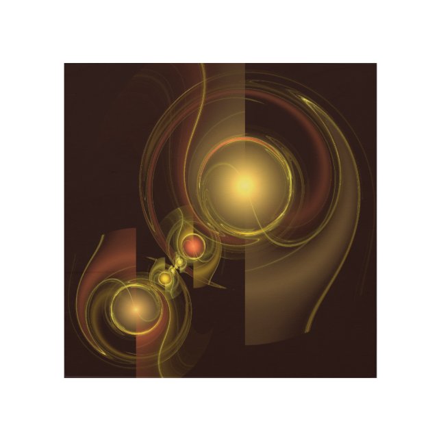 Intimate Connection Golden Energy Abstract Art (Front)