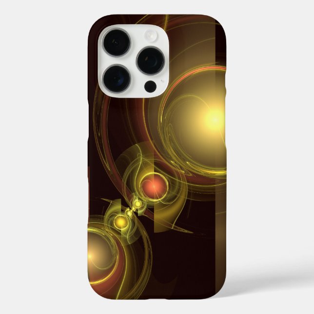 Intimate Connection Golden Energy Abstract Art Case-Mate iPhone Case (Back)