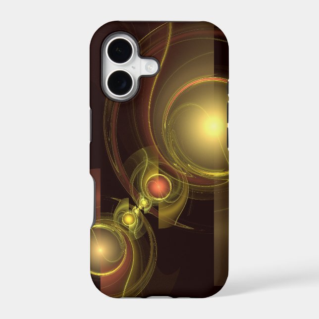 Intimate Connection Golden Energy Abstract Art Case-Mate iPhone Case (Back)
