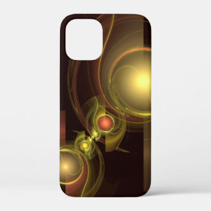 Intimate Connection Golden Energy Abstract Art iPhone 12 Mini Case