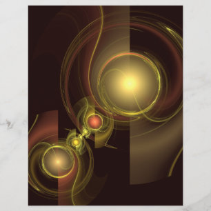 Intimate Connection Golden Energy Abstract Art Flyer