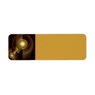 Intimate Connection Golden Energy Abstract Art Label