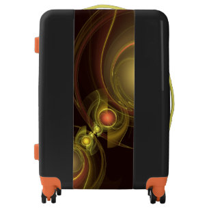 Intimate Connection Golden Energy Abstract Art Luggage