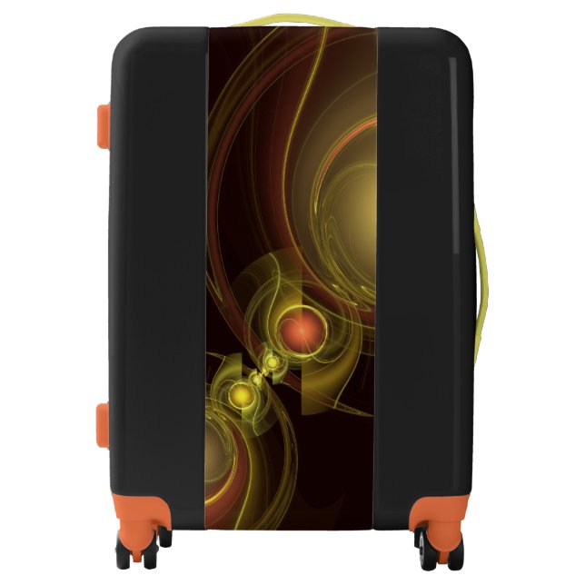 Intimate Connection Golden Energy Abstract Art Luggage (Front)