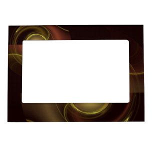 Intimate Connection Golden Energy Abstract Art Magnetic Photo Frame