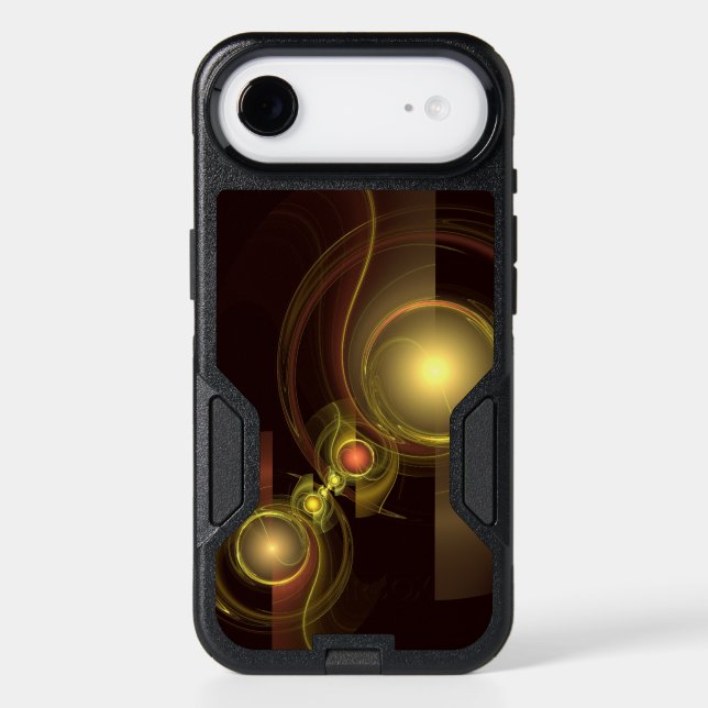 Intimate Connection Golden Energy Abstract Art Otterbox iPhone Case (Back)