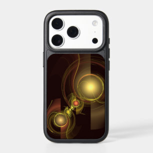 Intimate Connection Golden Energy Abstract Art iPhone 17 Pro Case