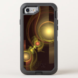 Intimate Connection Golden Energy Abstract Art OtterBox Defender iPhone SE/8/7 Case