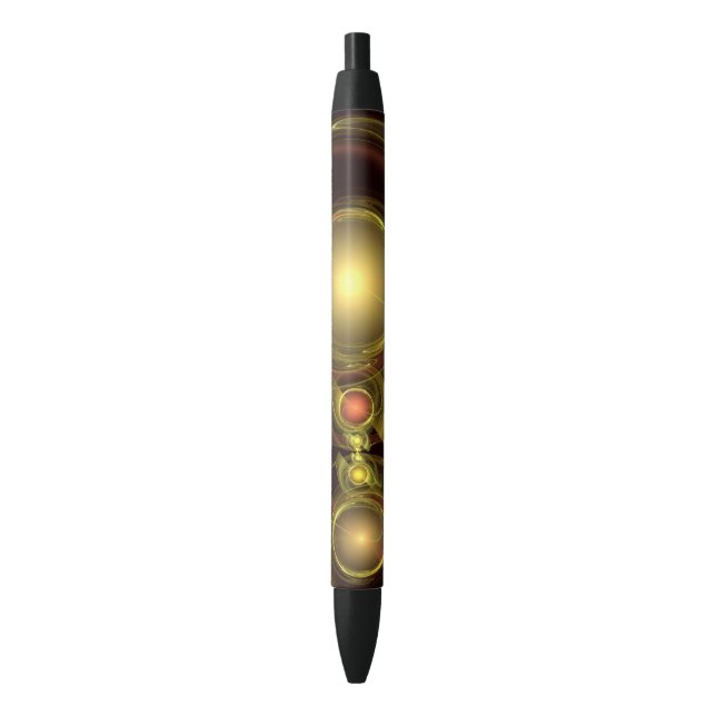 Intimate Connection Golden Energy Abstract Art Pen (Front Vertical)