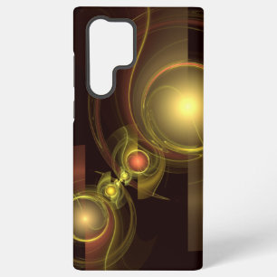 Intimate Connection Golden Energy Abstract Art Samsung Galaxy S22 Ultra Case