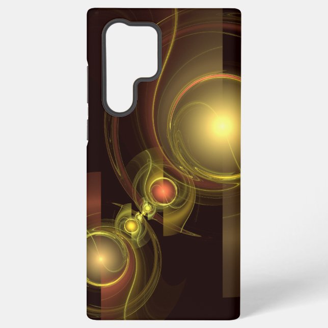 Intimate Connection Golden Energy Abstract Art Samsung Galaxy Case (Back)