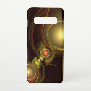 Intimate Connection Golden Energy Abstract Art Samsung Galaxy S10 Case