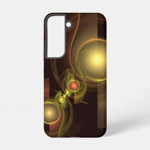 Intimate Connection Golden Energy Abstract Art Samsung Galaxy S22 Case