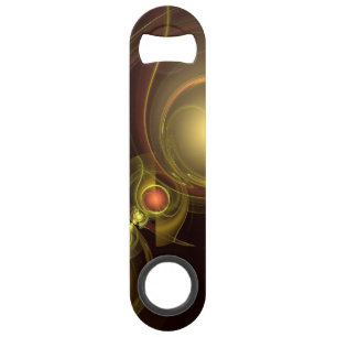 Intimate Connection Golden Energy Abstract Art Speed Bottle Opener