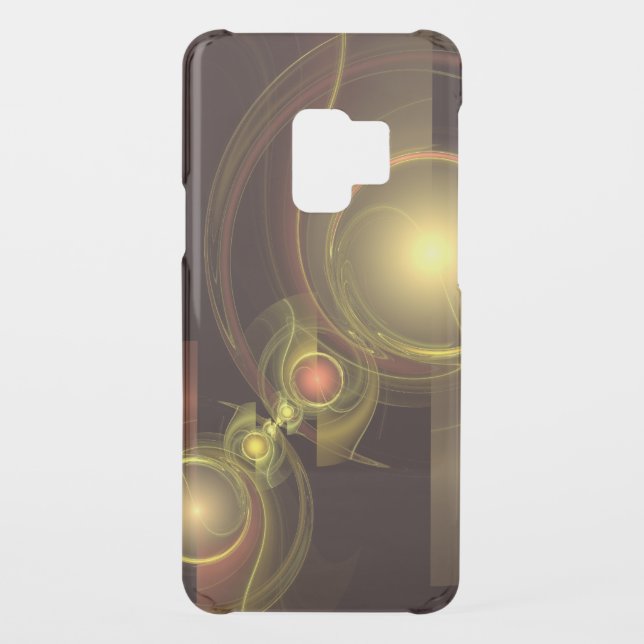 Intimate Connection Golden Energy Abstract Art Uncommon Samsung Galaxy Case (Back)