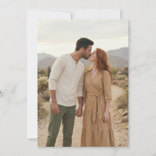 Intimate Earthy Natural Photo Invitation