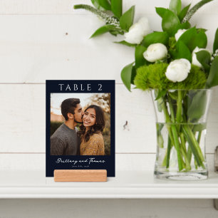 Intimate Navy Modern Photo Holder