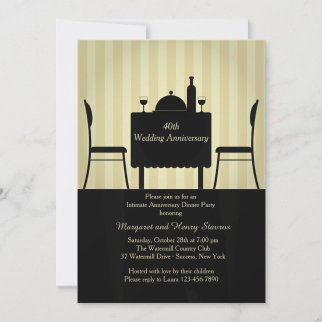 Intimate Setting Invitation (Front)