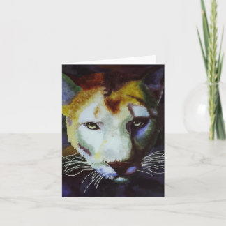 Intimidation, Cougar note card