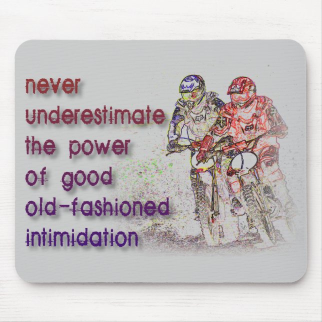 Intimidation Dirt Bike Motocross Mousepad (Front)