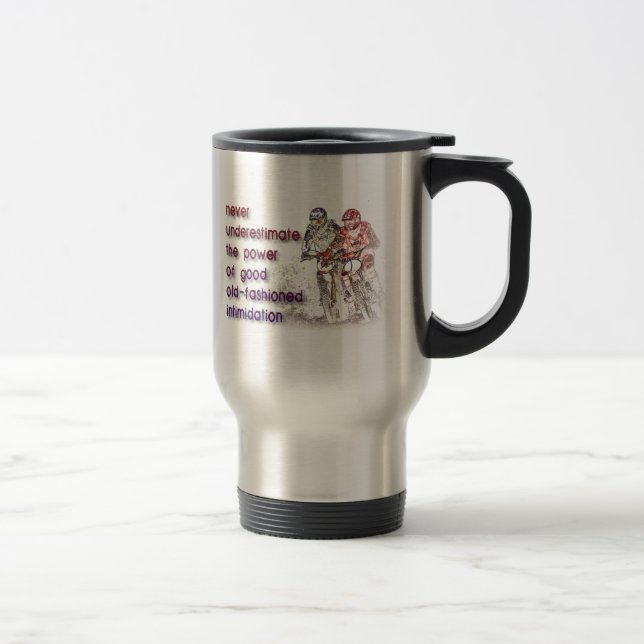 Intimidation Dirt Bike Motocross Travel Mug (Right)