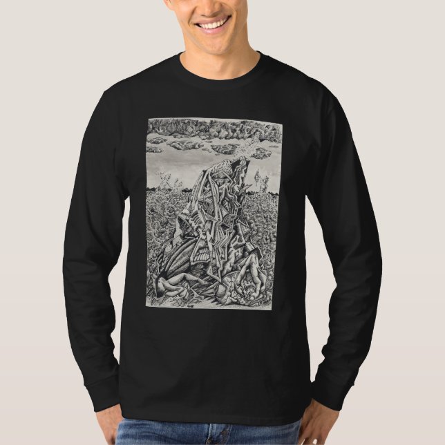 Intimidation, india ink drawing T-Shirt (Front)