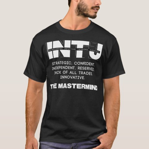 INTJ Mastermind Light Text T_Shirt