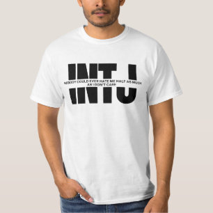 INTJ mind humor Funny Saying Minimalist INTJ funny T-Shirt