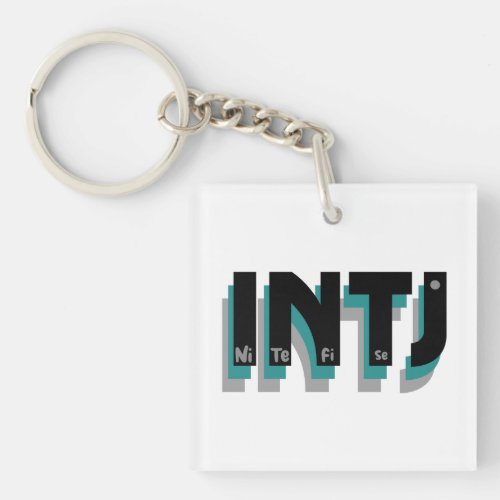 INTJ personality type  t_shirt minimalistic desig Keychain