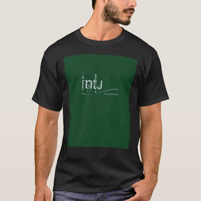 INTJ - The Mastermind MBTI Logo Graphic T-Shirt (Front)