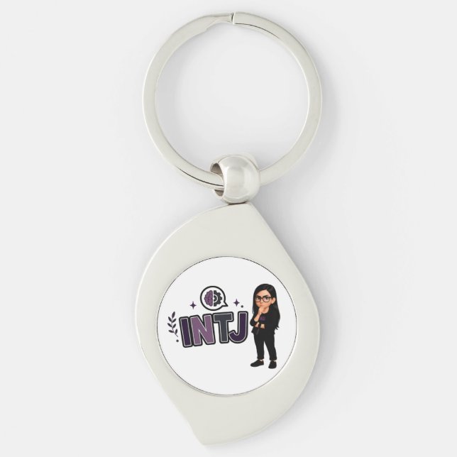 INTJ — The Strategic Visionary Keychain (Front)