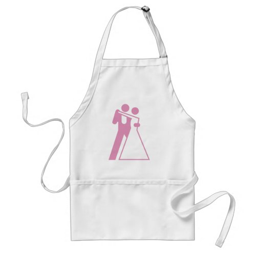 Intl Sign for Bride  Groom Adult Apron