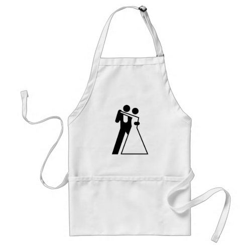 Intl Sign for Bride  Groom Adult Apron