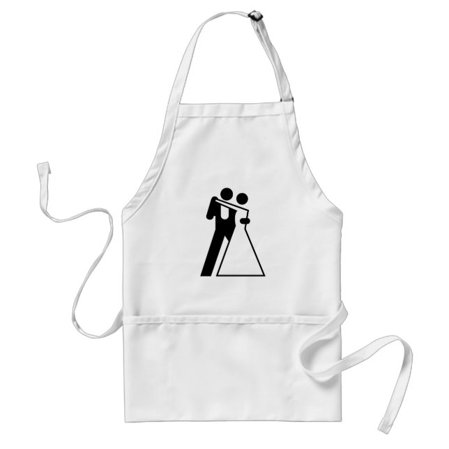 Int'l Sign for Bride & Groom Adult Apron (Front)