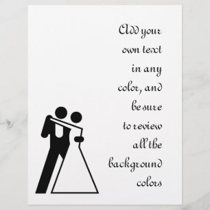 Int'l Sign for Bride & Groom Flyer