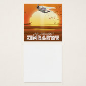 Into Adventure! Zimbabwe travel poster (Front & Back)