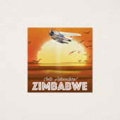 Into Adventure! Zimbabwe travel poster (Front)