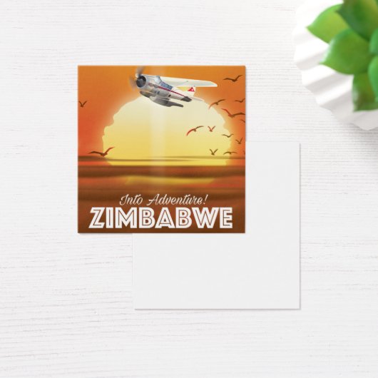 Into Adventure! Zimbabwe travel poster (Desk)