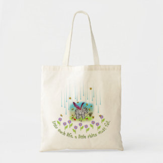 Into each life a little rhino must fall tote bag