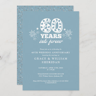 Into Forever 60th Wedding Anniversary Invitation