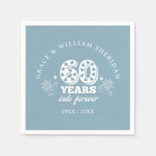 Into Forever 60th Wedding Anniversary Napkins