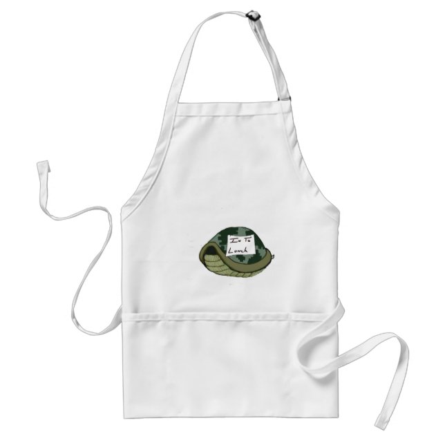 into lunch adult apron (Front)