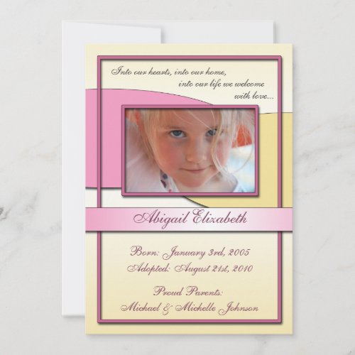 Into Our Hearts ~ Adoption Announcements