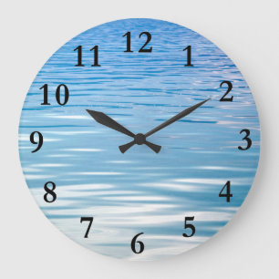 Into the Blue Large Clock