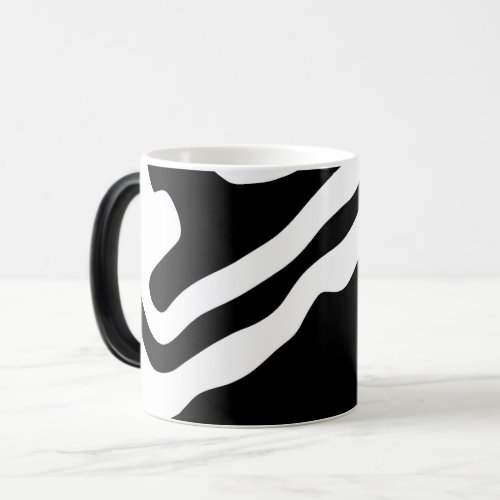 Into the Deep Abstract Black  White Magic Mug